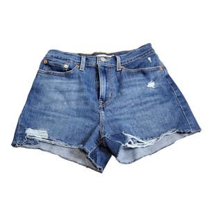Levi's High Rise Distressed Jean shorts‎ 28
